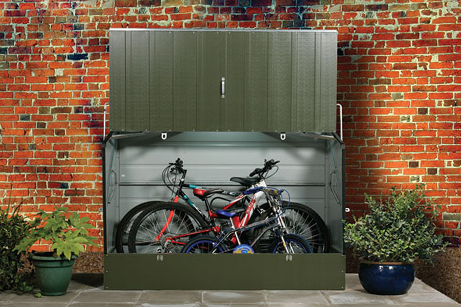 storing bike in shed